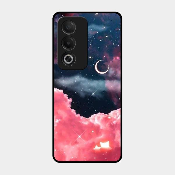 Aesthetic Cloud Glass Case Cover For Oppo A3 Pro 5G