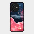 Aesthetic Cloud Glass Case Cover For Oppo A3X 5G