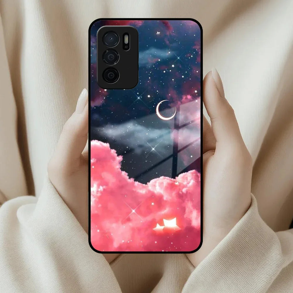 Aesthetic Cloud Glass Case Cover For Oppo - ShopOnCliQ