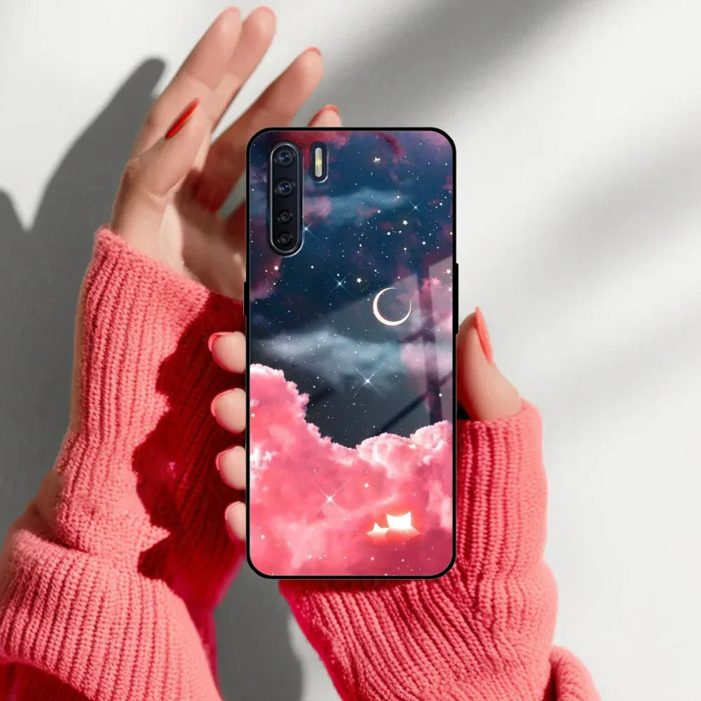 Aesthetic Cloud Glass Case Cover For Oppo - ShopOnCliQ