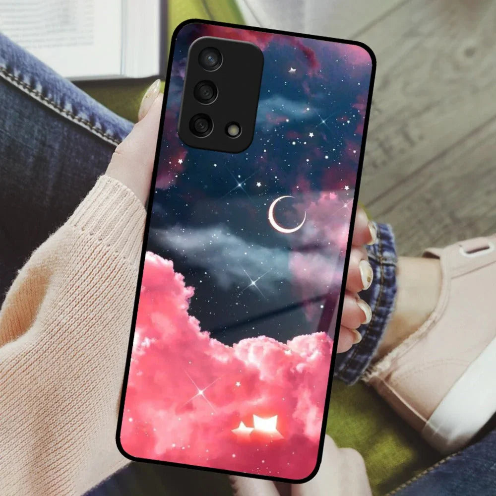 Aesthetic Cloud Glass Case Cover For Oppo - ShopOnCliQ