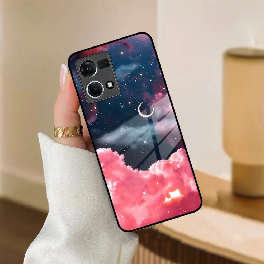 Aesthetic Cloud Glass Case Cover For Oppo - ShopOnCliQ