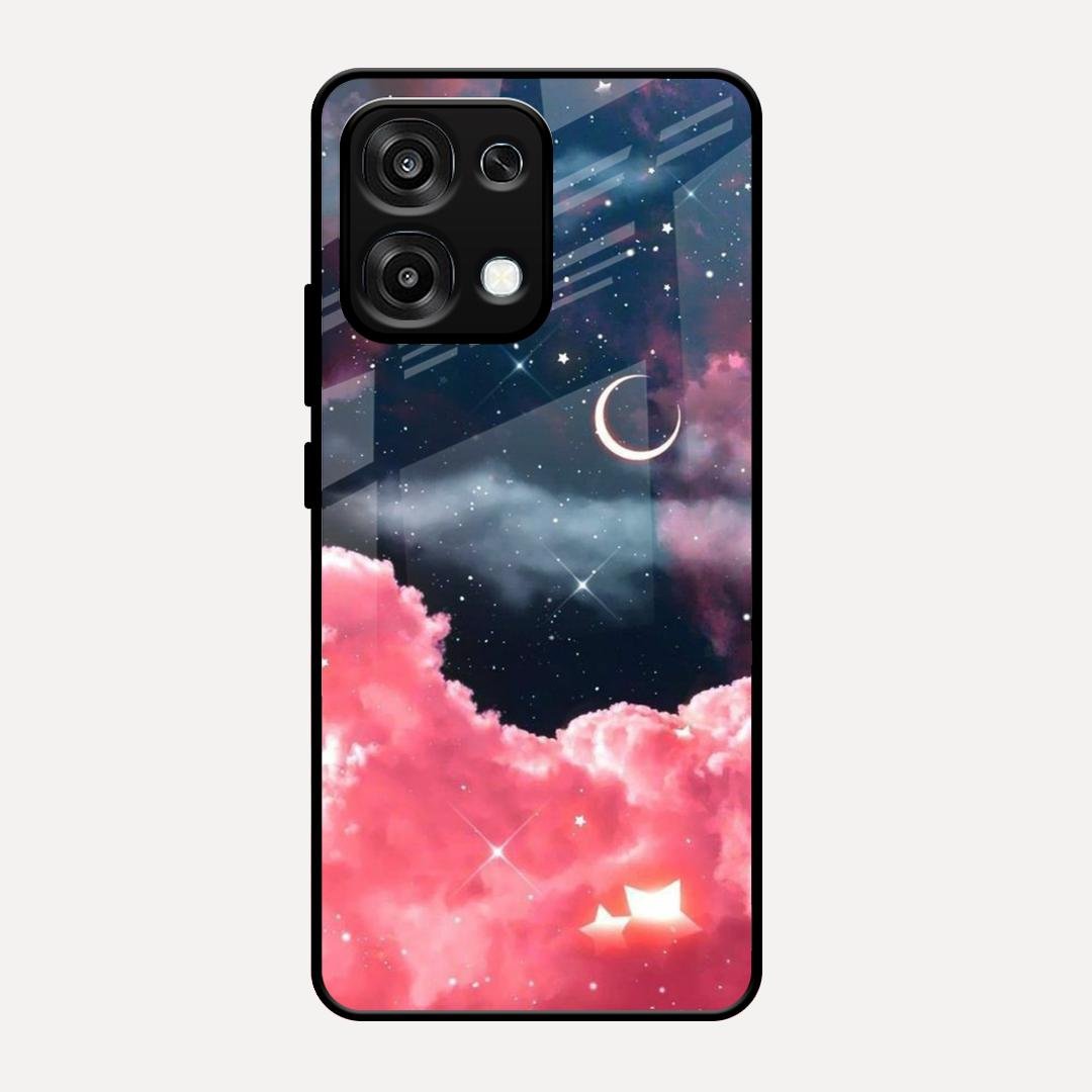 Aesthetic Cloud Glass Case Cover For Oppo F31 5G