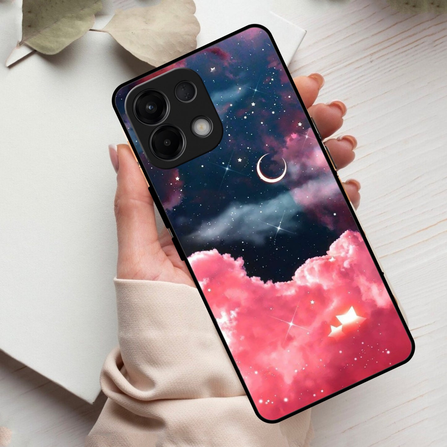 Aesthetic Cloud Glass Case Cover For Oppo