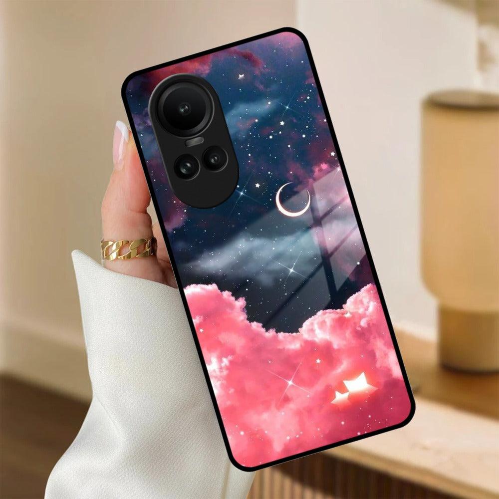 Aesthetic Cloud Glass Case Cover For Oppo