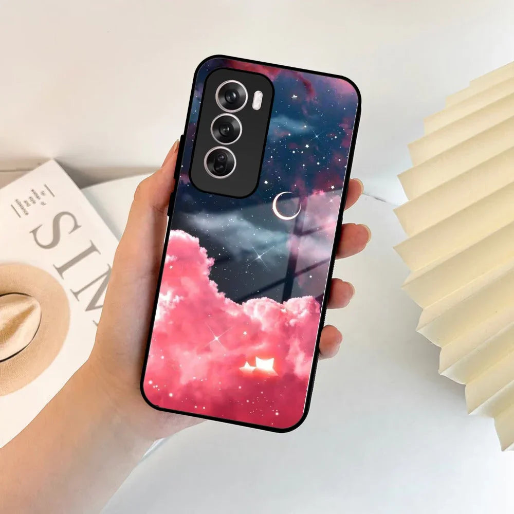 Aesthetic Cloud Glass Case Cover For Oppo - ShopOnCliQ