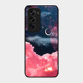 Aesthetic Cloud Glass Case Cover For Oppo Reno 12 Pro 5G