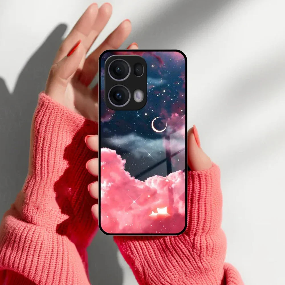 Aesthetic Cloud Glass Case Cover For Oppo - ShopOnCliQ