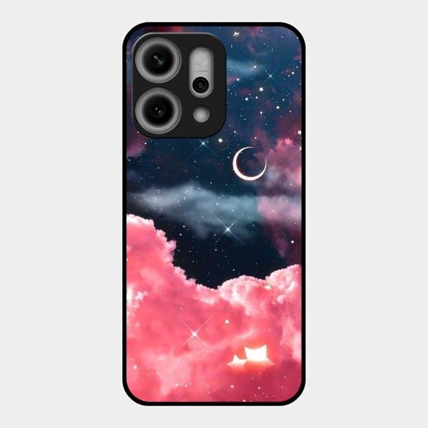 Aesthetic Cloud Glass Case Cover For Oppo Reno 14 Pro 5G