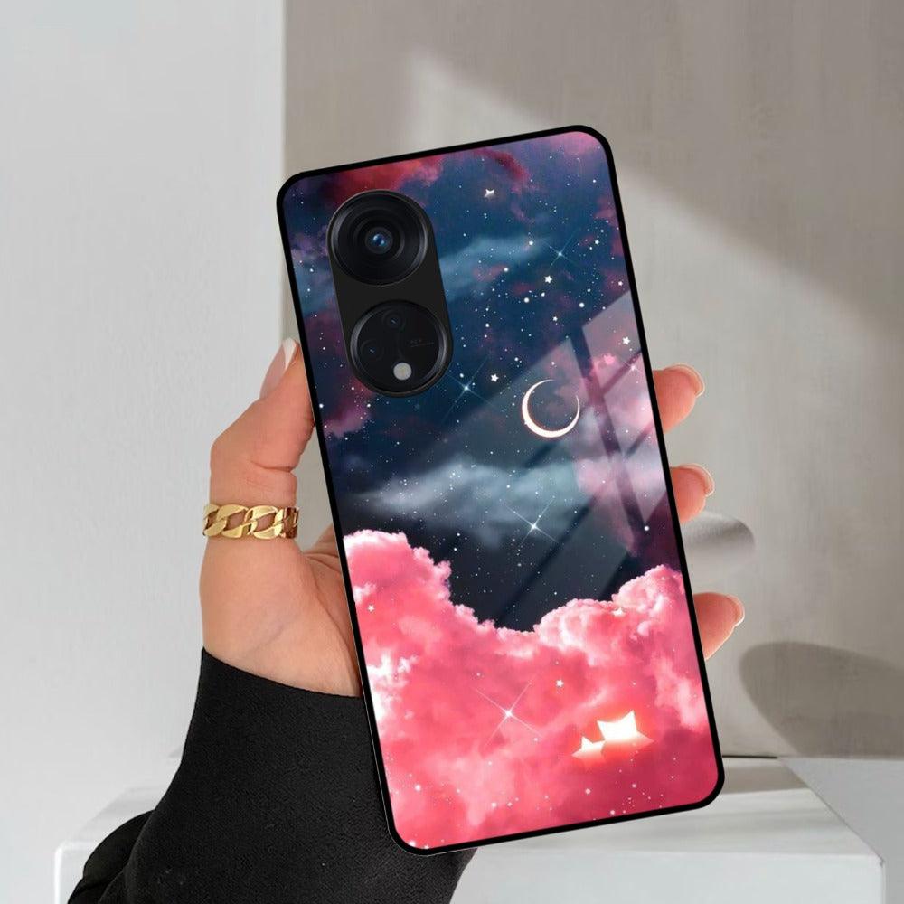 Aesthetic Cloud Glass Case Cover For Oppo