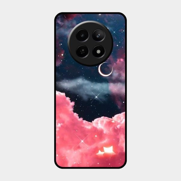 Aesthetic Cloud Glass Case Cover For Realme 12X 5G