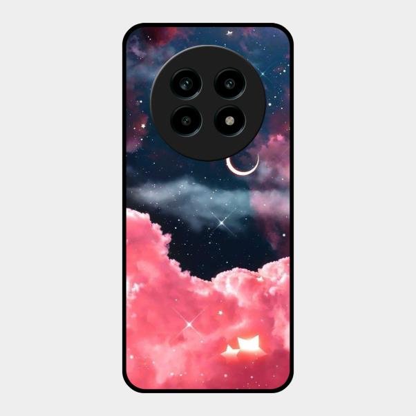 Aesthetic Cloud Glass Case Cover For Realme 13 Pro 5G