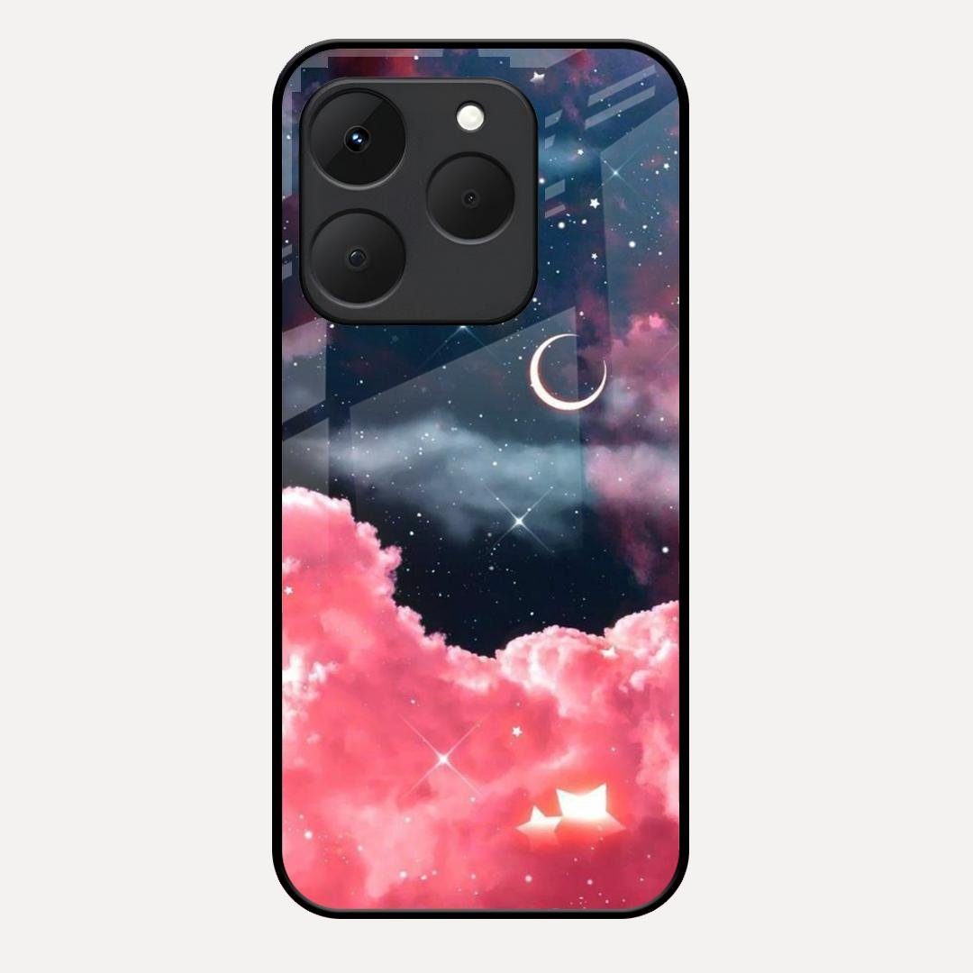 Aesthetic Cloud Glass Case Cover For Realme 15T 5G