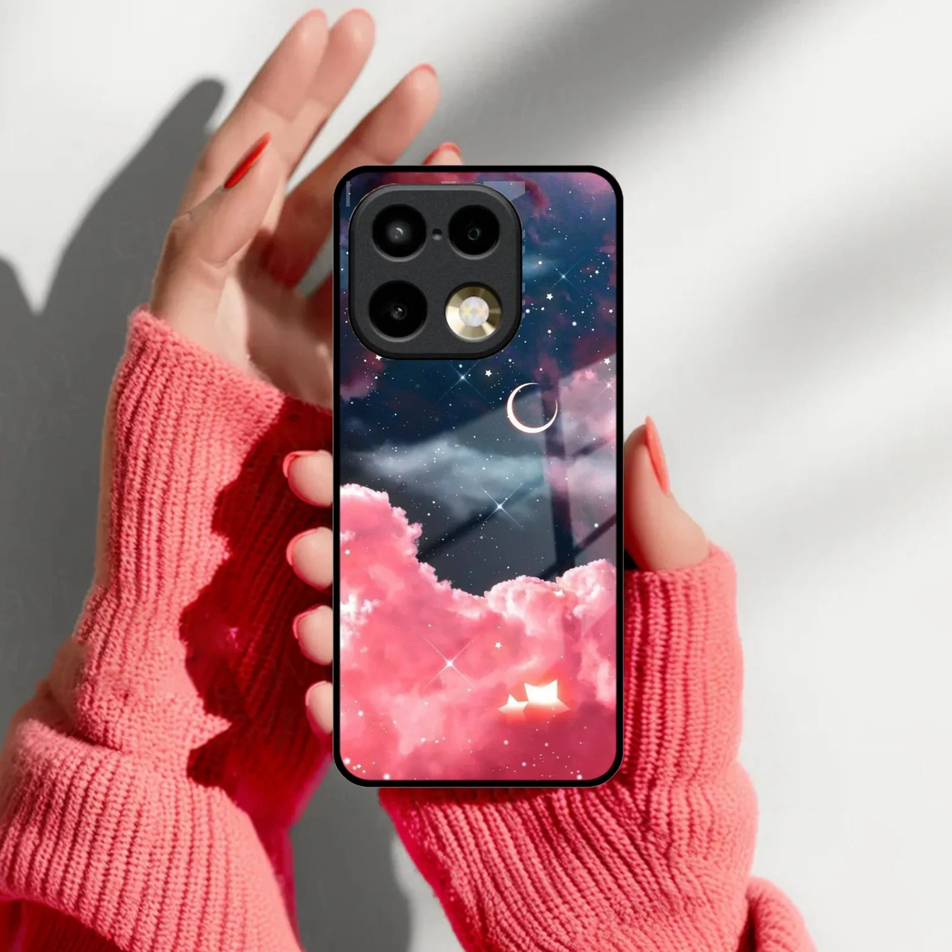 Aesthetic Cloud Glass Case Cover For Realme 16 Pro Plus 5G