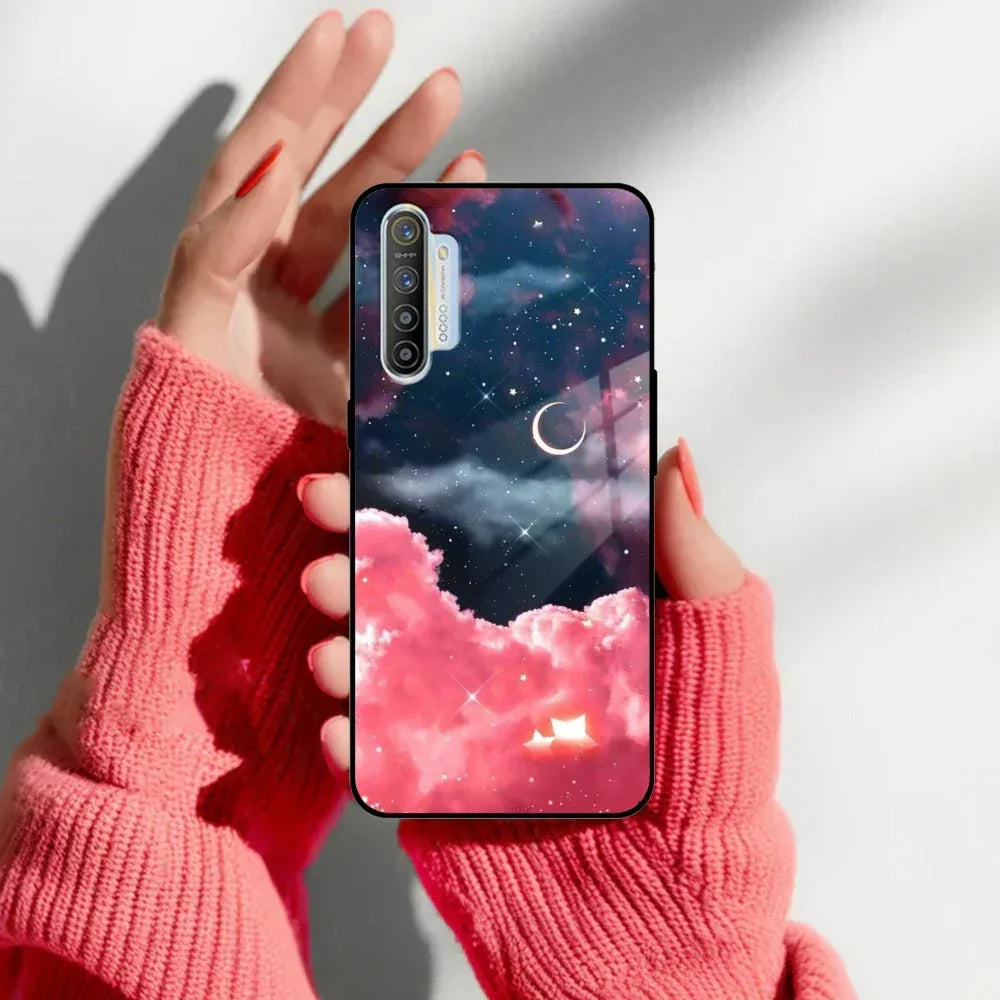 Aesthetic Cloud Glass Case Cover For Realme/Narzo - ShopOnCliQ