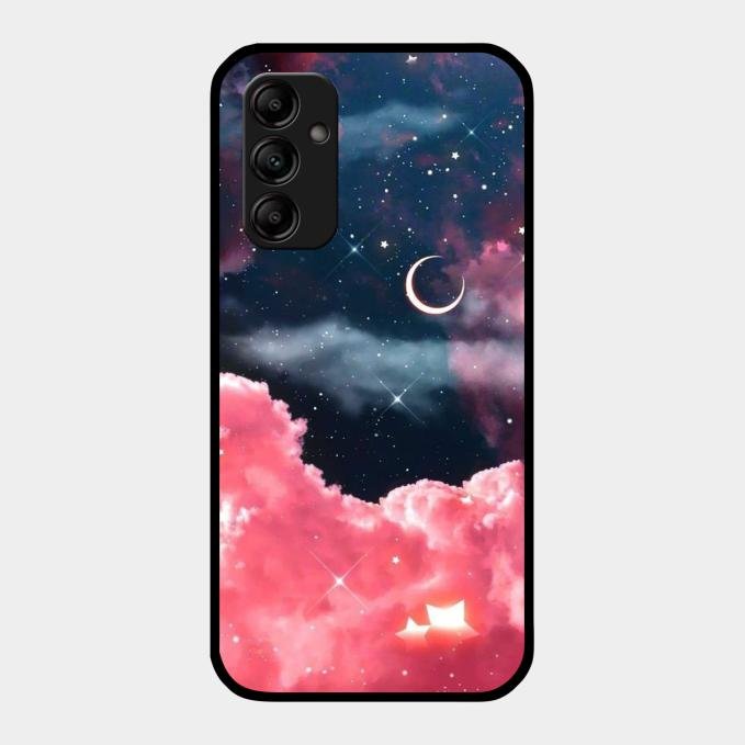 Aesthetic Cloud Glass Case Cover For Samsung Galaxy M14 5G