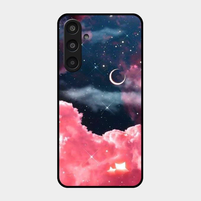 Aesthetic Cloud Glass Case Cover For Samsung Galaxy M35 5G