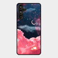 Aesthetic Cloud Glass Case Cover For Samsung Galaxy M55 5G