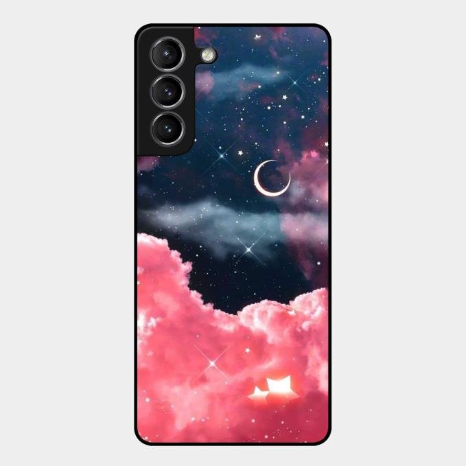 Aesthetic Cloud Glass Case Cover For Samsung Galaxy S21 Plus