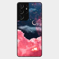 Aesthetic Cloud Glass Case Cover For Samsung Galaxy S21 Ultra