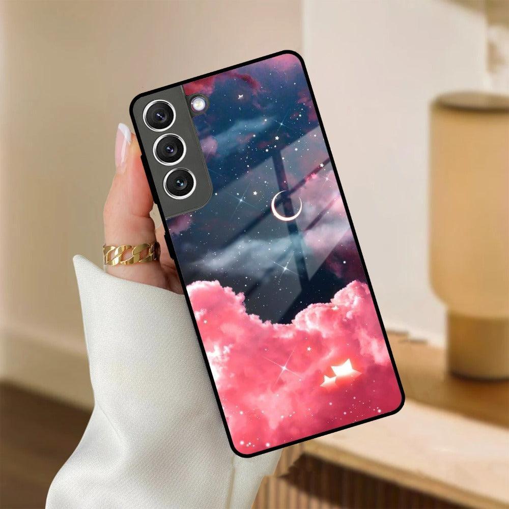 Aesthetic Cloud Glass Case Cover For Samsung