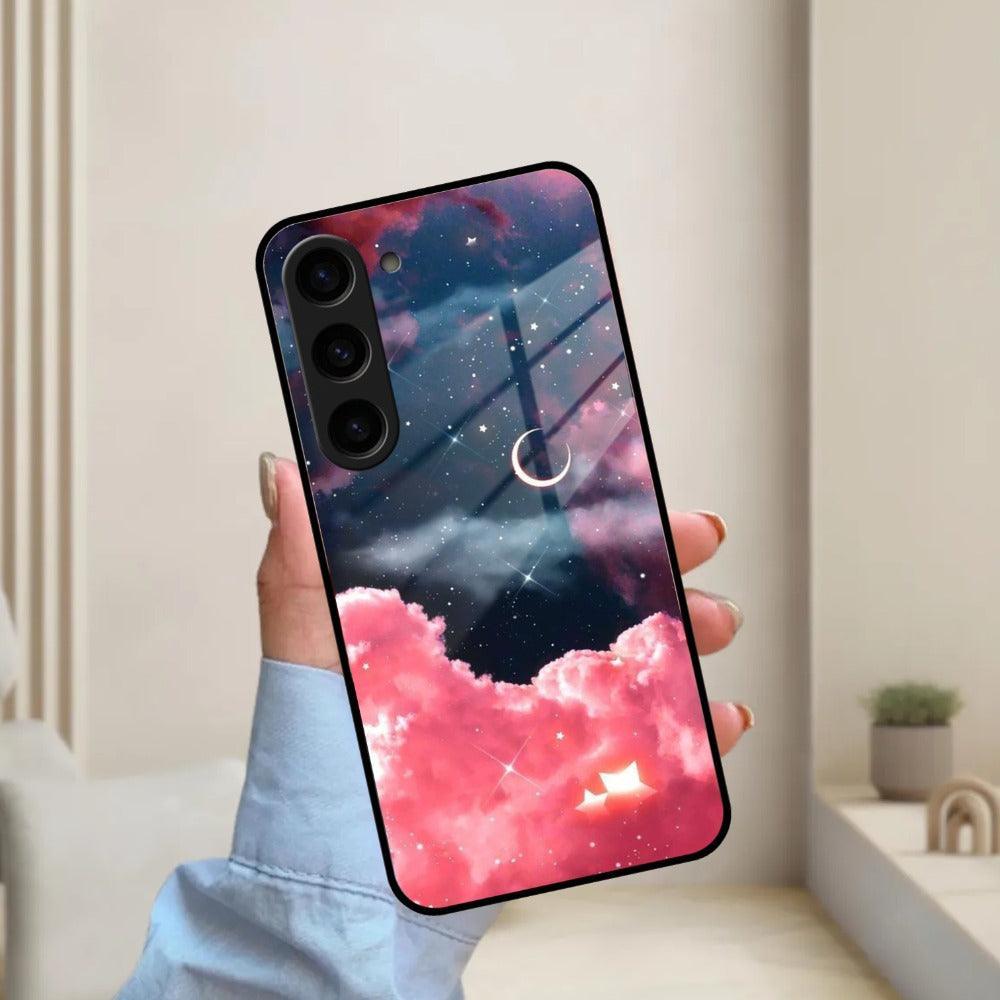 Aesthetic Cloud Glass Case Cover For Samsung