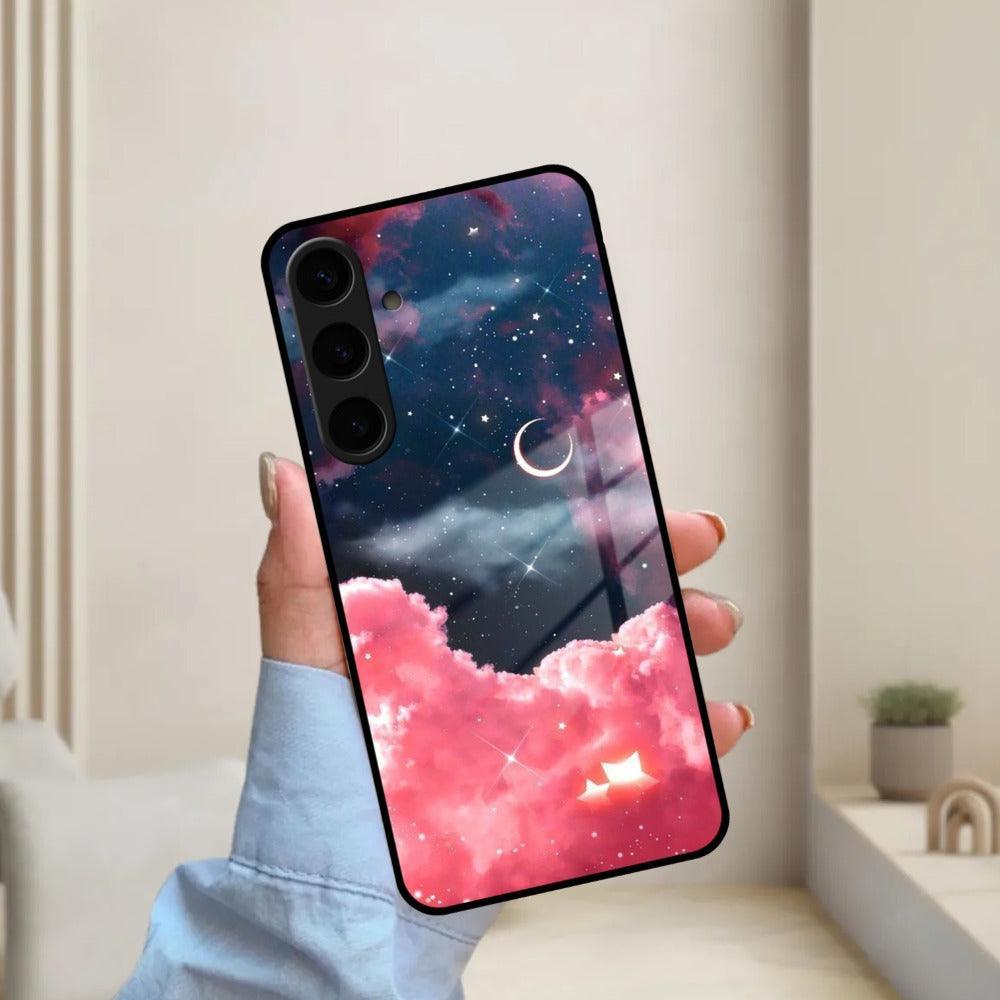 Aesthetic Cloud Glass Case Cover For Samsung