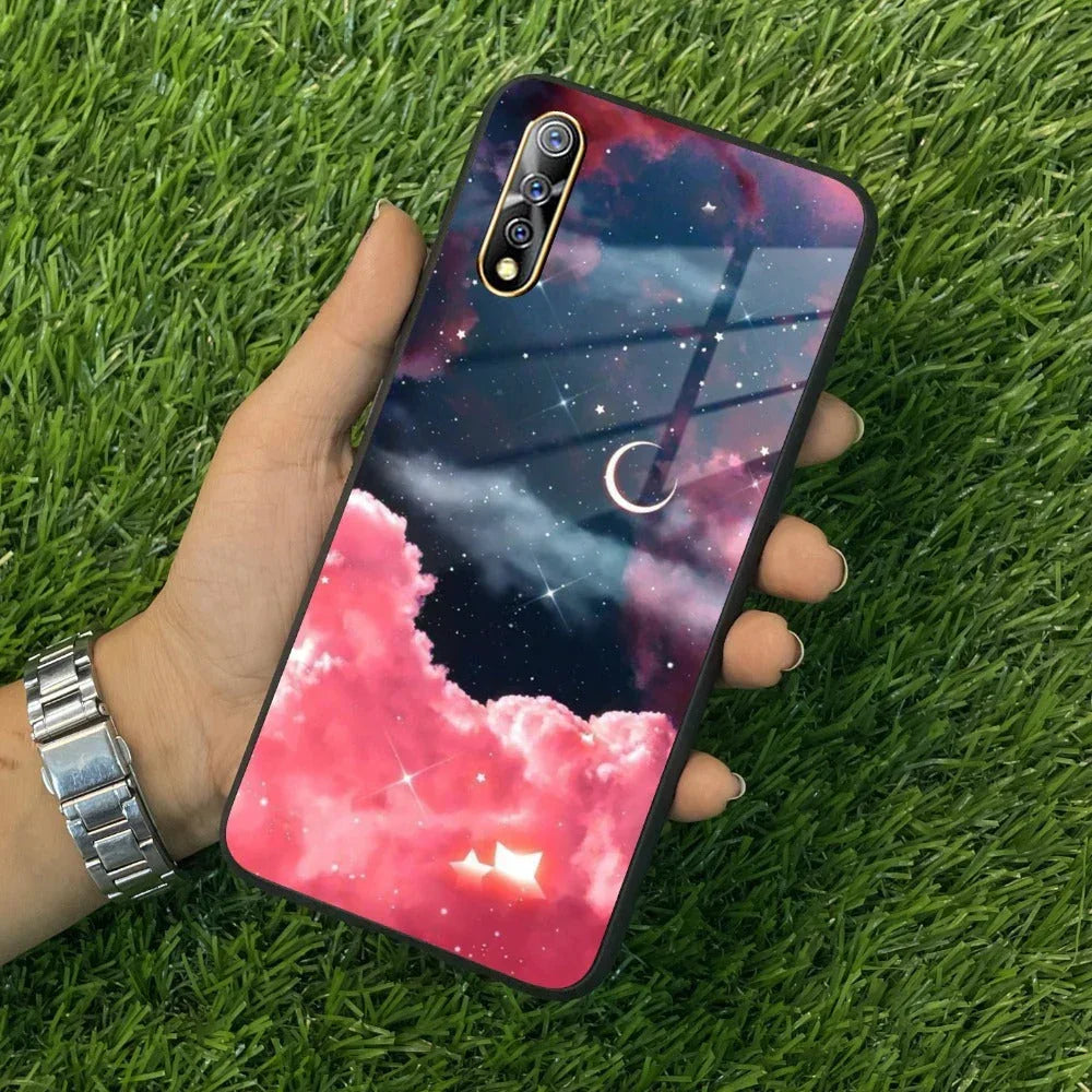 Aesthetic Cloud Glass Case Cover For Vivo - ShopOnCliQ