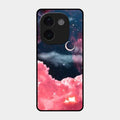 Aesthetic Cloud Glass Case Cover For Vivo T3 Pro 5G
