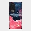 Aesthetic Cloud Glass Case Cover For Vivo T4R 5G