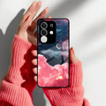 Aesthetic Cloud Glass Case Cover For Vivo - ShopOnCliQ