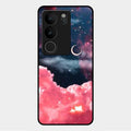 Aesthetic Cloud Glass Case Cover For Vivo V29 5G
