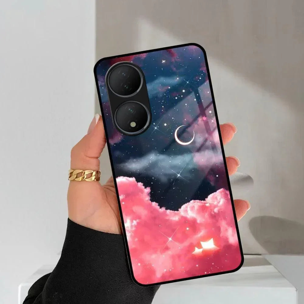 Aesthetic Cloud Glass Case Cover For Vivo - ShopOnCliQ