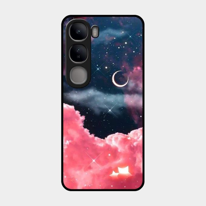 Aesthetic Cloud Glass Case Cover For Vivo Y300 5G
