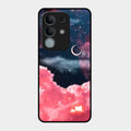 Aesthetic Cloud Glass Case Cover For Vivo Y31 Pro 5G