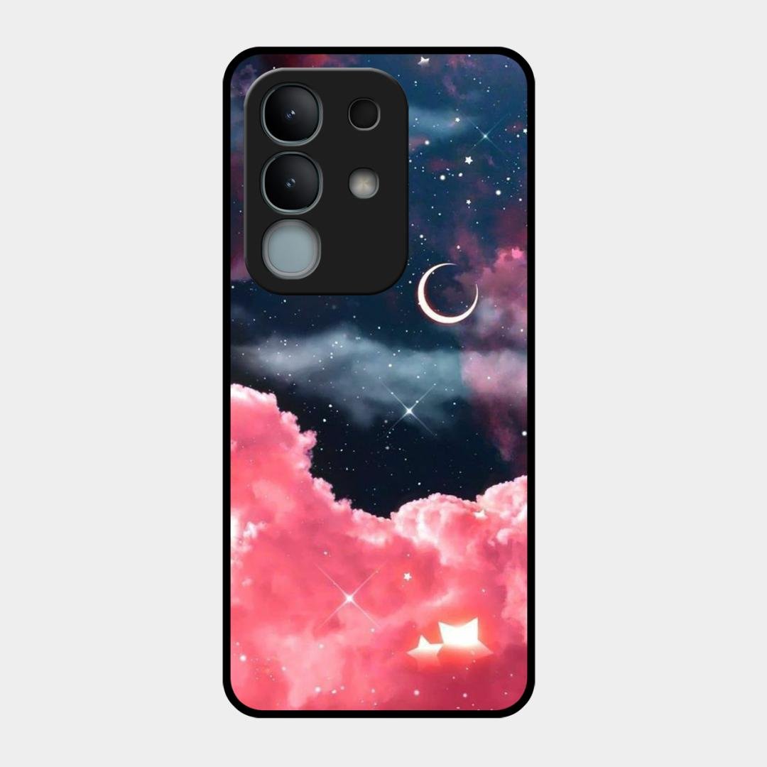 Aesthetic Cloud Glass Case Cover For Vivo Y31 Pro 5G
