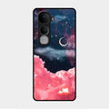 Aesthetic Cloud Glass Case Cover For Vivo Y400 Pro 5G