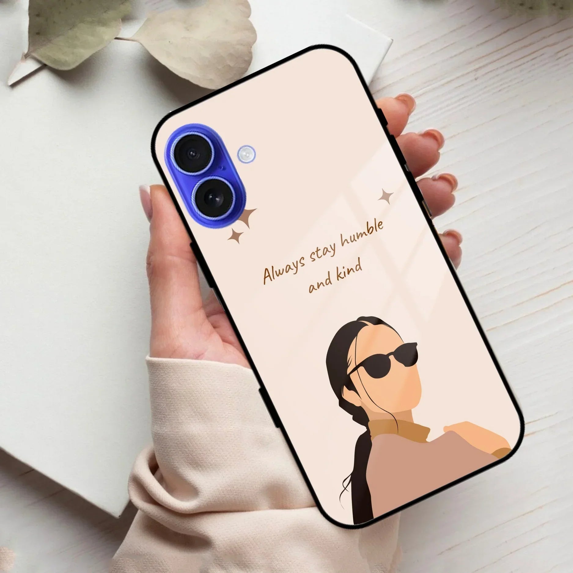 Always Stay Humble And Kind Glass Phone Cover for iPhone - ShopOnCliQ