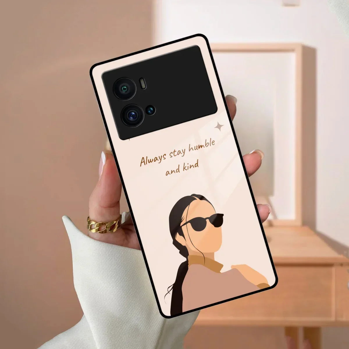 Always Stay Humble And Kind Glass Phone Cover For Vivo - ShopOnCliQ