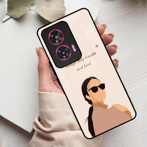 Always Stay Humble And Kind Glass Phone Cover For Motorola - ShopOnCliQ