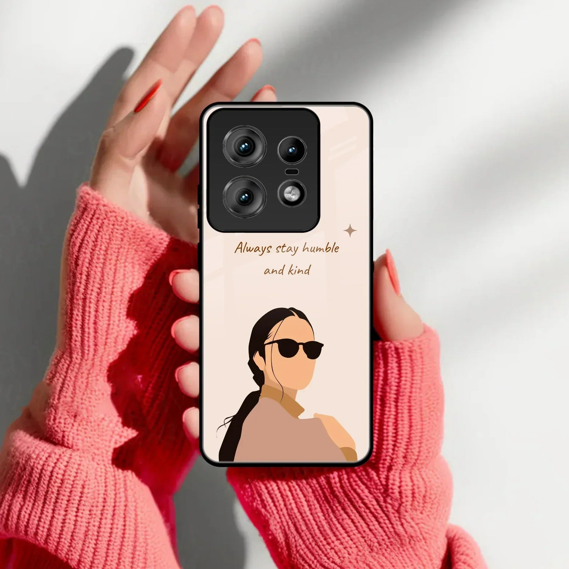 Always Stay Humble And Kind Glass Phone Cover For Motorola - ShopOnCliQ