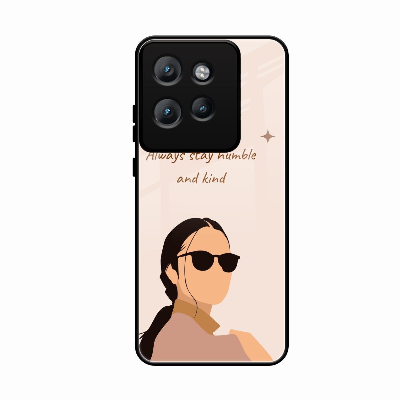Always Stay Humble And Kind Glass Phone Cover for Motorola Edge 50