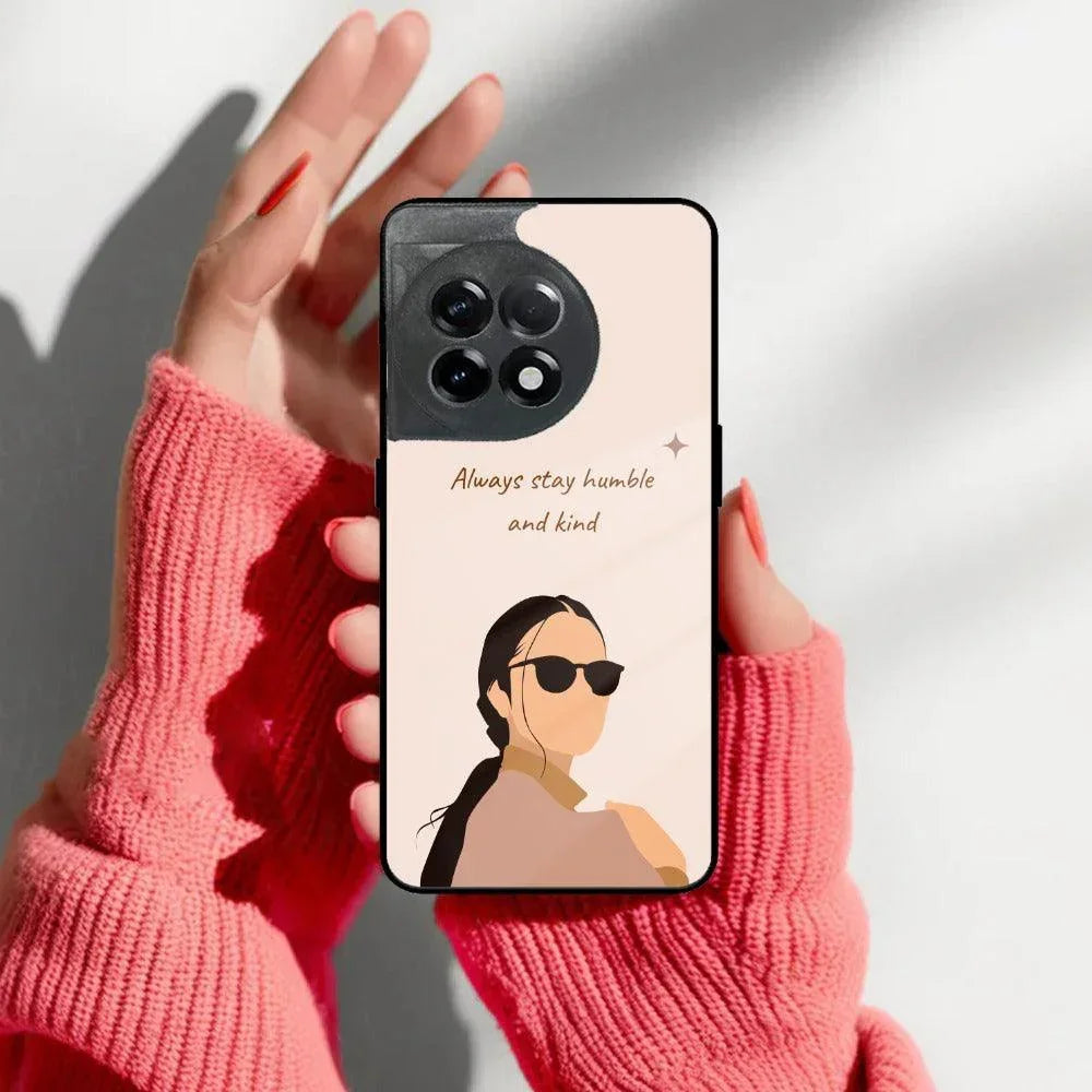 Always Stay Humble And Kind Glass Phone Cover for OnePlus - ShopOnCliQ