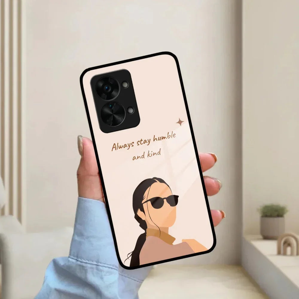 Always Stay Humble And Kind Glass Phone Cover for OnePlus - ShopOnCliQ