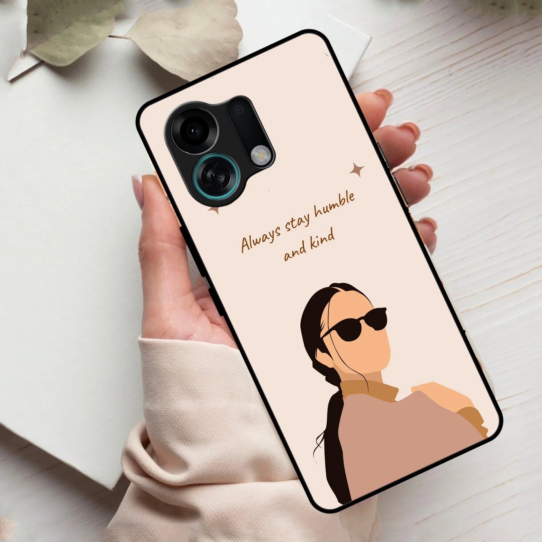 Always Stay Humble And Kind Glass Phone Cover for Oppo - ShopOnCliQ
