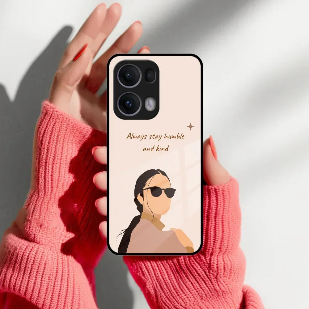 Always Stay Humble And Kind Glass Phone Cover for Oppo - ShopOnCliQ