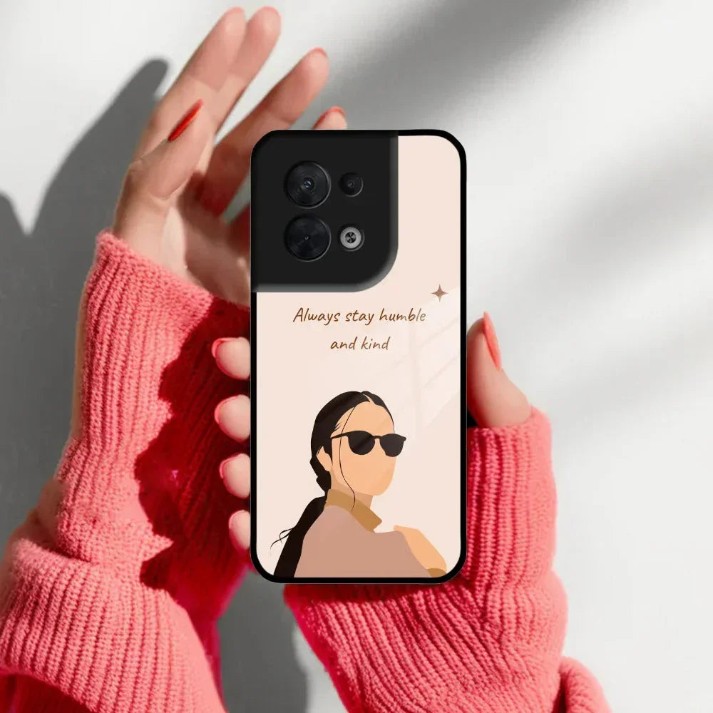Always Stay Humble And Kind Glass Phone Cover for Oppo - ShopOnCliQ