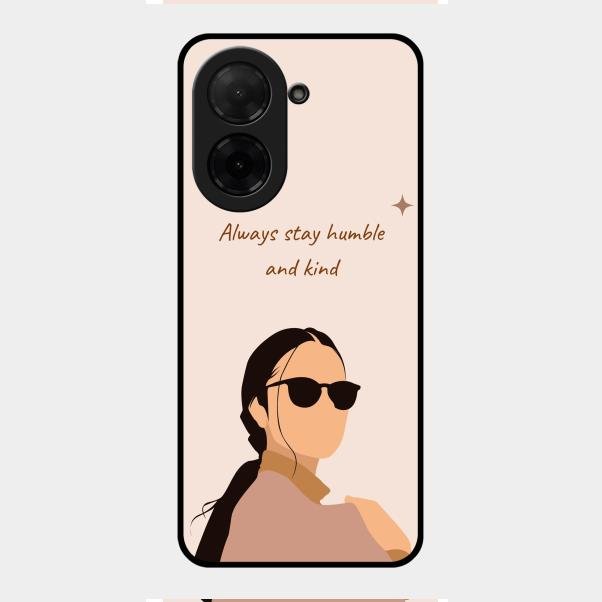 Always Stay Humble And Kind Glass Phone Cover for Poco C71