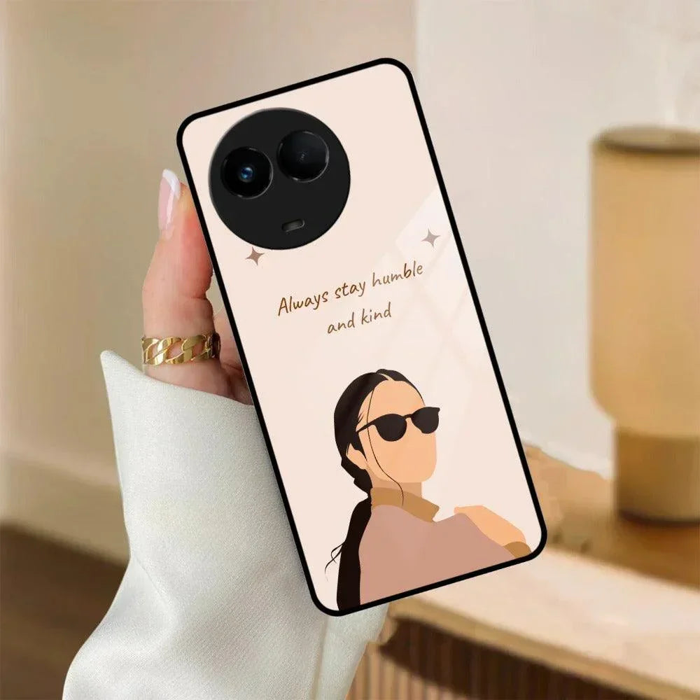 Always Stay Humble And Kind Glass Phone Cover For Realme/Narzo - ShopOnCliQ