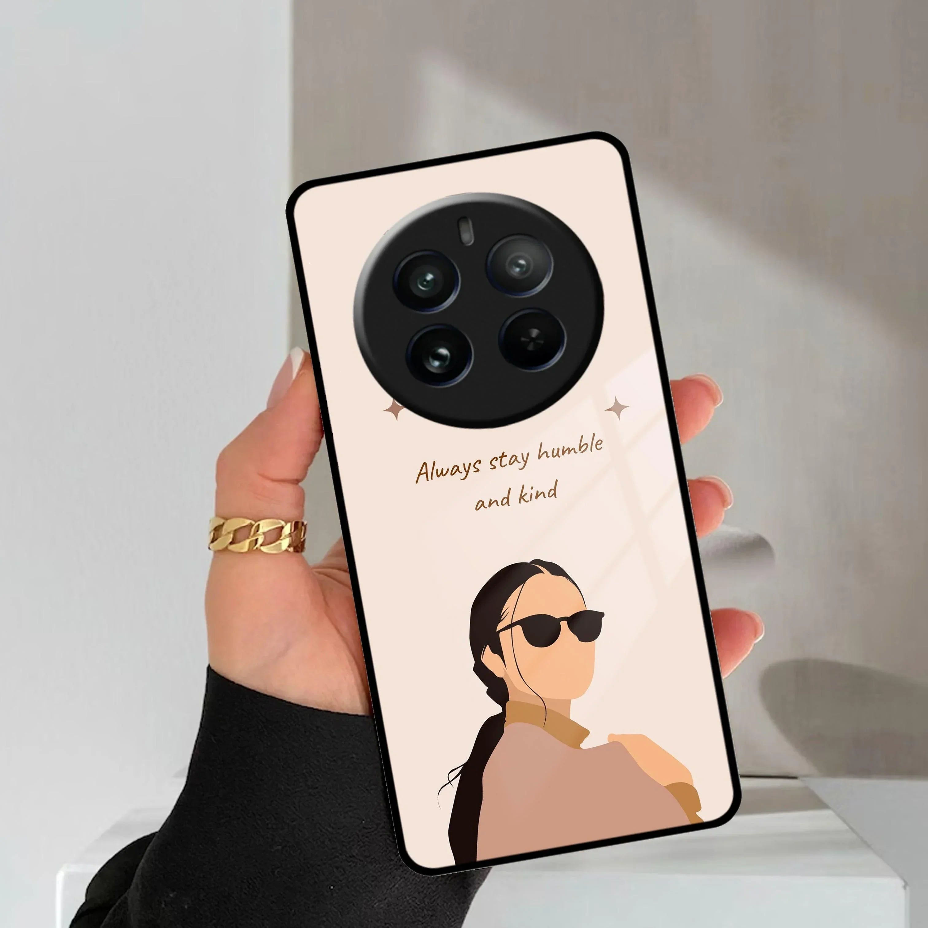 Always Stay Humble And Kind Glass Phone Cover For Realme/Narzo - ShopOnCliQ